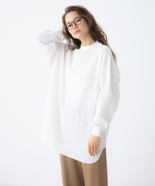 CRAFT STANDARD BOUTIQUE（クラフトスタンダードブティック）の「リサイクルサーマルオーバーL/Sプルオーバー（Tシャツ/カットソー・メンズ・チャコールグレー/オフホワイト/ブラック系その他4/ブルー系その他2・M/L）」の2枚目の写真