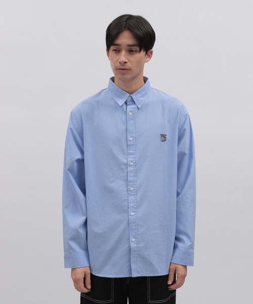 LAKOLE（ラコレ）の「ワンポイント刺繍オックスシャツ / 186040（シャツ/ブラウス・メンズ・ホワイト/グリーン/サックスブルー・LARGE/X-LARGE/MEDIUM）」の7枚目の写真