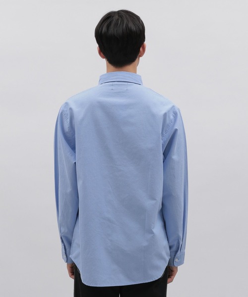 LAKOLE（ラコレ）の「ワンポイント刺繍オックスシャツ / 186040（シャツ/ブラウス・メンズ・ホワイト/グリーン/サックスブルー・LARGE/X-LARGE/MEDIUM）」の9枚目の写真