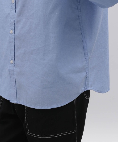 LAKOLE（ラコレ）の「ワンポイント刺繍オックスシャツ / 186040（シャツ/ブラウス・メンズ・ホワイト/グリーン/サックスブルー・LARGE/X-LARGE/MEDIUM）」の13枚目の写真