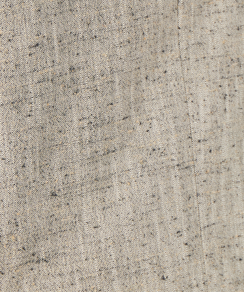 qualite（カリテ）の「《セットアップ対応》シルクネップツィードジャケット（ノーカラージャケット・レディース・ベージュ・38/36）」の9枚目の写真