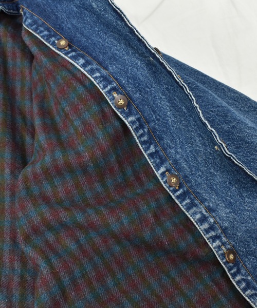 Eddie Bauer（エディーバウアー）の「【ヴィンテージ古着】Eddie Bauer / エディバウアー デニム チョアコート フリースライナー付き（デニムジャケット・メンズ・ブルー・MEDIUM）」の18枚目の写真