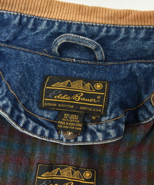 Eddie Bauer（エディーバウアー）の「【ヴィンテージ古着】Eddie Bauer / エディバウアー デニム チョアコート フリースライナー付き（デニムジャケット・メンズ・ブルー・MEDIUM）」の11枚目の写真