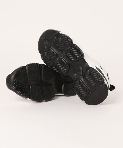 Shoes in Closet（シューズインクローゼット）の「厚底 デザインソール ボリューム スポーティー スニーカー 1878（スニーカー・レディース・ベージュ/ブラック・LL/L/M/S）」の4枚目の写真