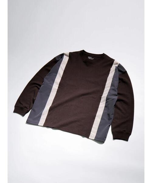 CRAFT STANDARD BOUTIQUE(クラフトスタンダードブティック)の「布帛切り替えL/S TEE-B(Tシャツ/カットソー・メンズ・オフホワイト/ブラウン/ブラック・XL/M/L)」の22枚目の写真