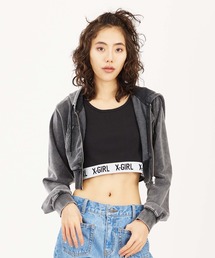 X-girl | COMPACT ZIP UP HOODIE(パーカー)