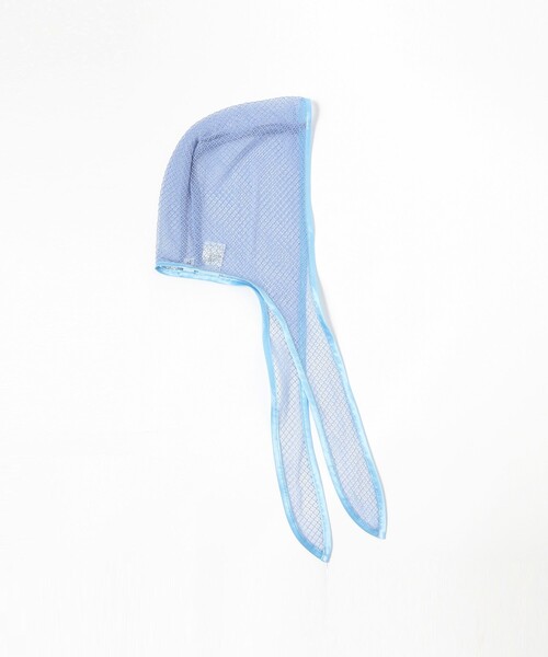 Ray BEAMS（レイビームス）の「Ray BEAMS / メッシュ フーディー（ストール/ショール・レディース・ネイビー/ライトブルー・ONE SIZE）」の10枚目の写真