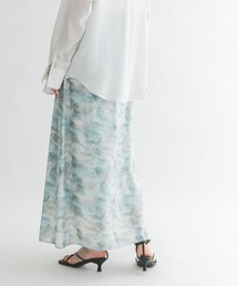 KBF | ニュアンスプリントマキシスカート(スカート)