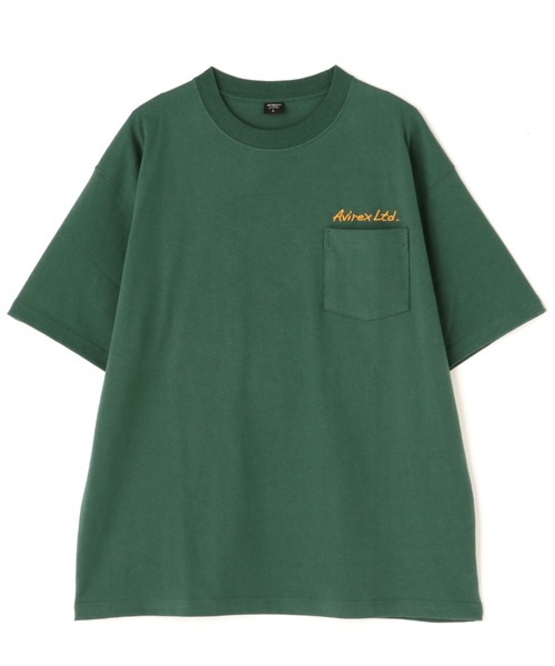 AVIREX（アヴィレックス）の「SOUVENIR POCKET SHORT SLEEVE T-SHIRT / スーベニア ポケット Tシャツ / AVIREX / アヴィレックス（Tシャツ/カットソー・メンズ・ブラック/グリーン/グレー系その他3/ホワイト・2XL/L/M/XL）」の11枚目の写真