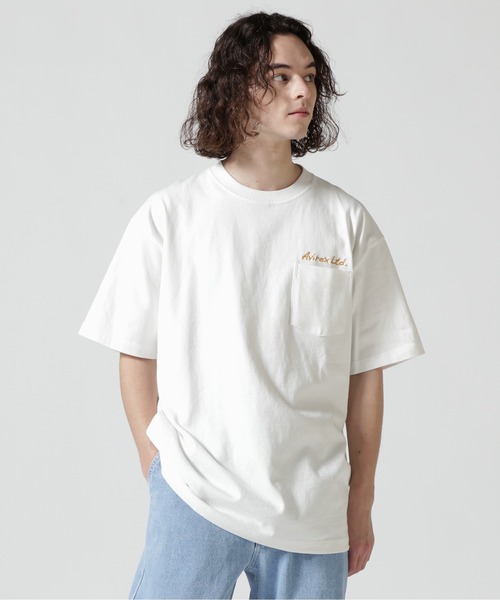 AVIREX（アヴィレックス）の「SOUVENIR POCKET SHORT SLEEVE T-SHIRT / スーベニア ポケット Tシャツ / AVIREX / アヴィレックス（Tシャツ/カットソー・メンズ・ブラック/グリーン/グレー系その他3/ホワイト・2XL/L/M/XL）」の14枚目の写真