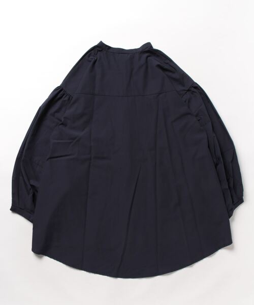 Elura(エルーラ)の「アイロンいらず袖コンブラウス(シャツ/ブラウス・レディース・ネイビー/ホワイト・MEDIUM/SMALL)」の3枚目の写真