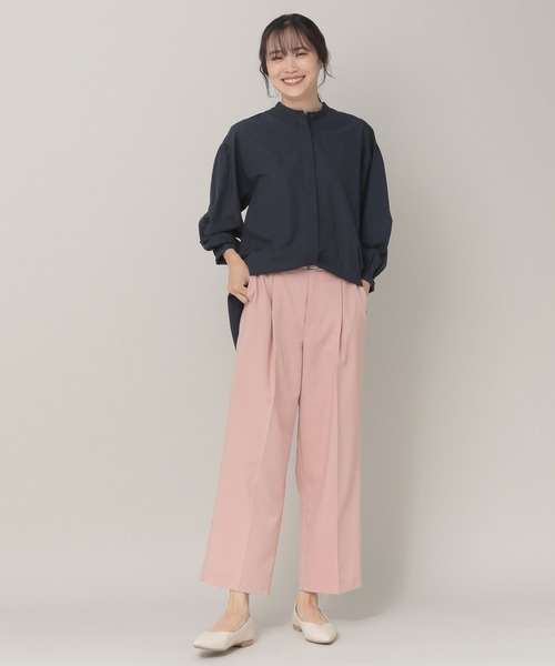 Elura(エルーラ)の「アイロンいらず袖コンブラウス(シャツ/ブラウス・レディース・ネイビー/ホワイト・MEDIUM/SMALL)」の20枚目の写真