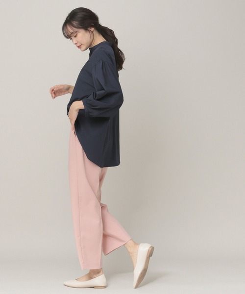 Elura(エルーラ)の「アイロンいらず袖コンブラウス(シャツ/ブラウス・レディース・ネイビー/ホワイト・MEDIUM/SMALL)」の21枚目の写真