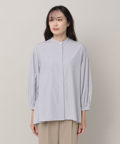 Elura(エルーラ)の「アイロンいらず袖コンブラウス(シャツ/ブラウス・レディース・ネイビー/ホワイト・MEDIUM/SMALL)」の22枚目の写真