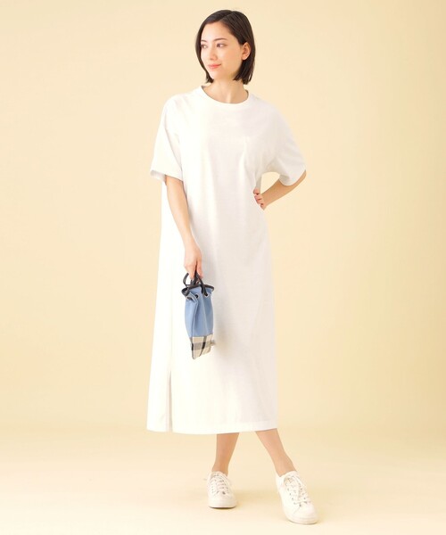 CB CRESTBRIDGE(シービークレストブリッジ)の「バックロゴTシャツワンピース(ワンピース・レディース・ブラック/ホワイト系その他/ダークネイビー・S/M)」の5枚目の写真