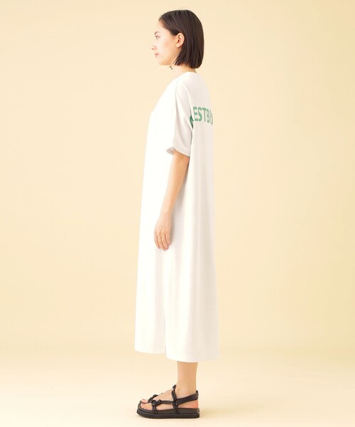 CB CRESTBRIDGE(シービークレストブリッジ)の「バックロゴTシャツワンピース(ワンピース・レディース・ブラック/ホワイト系その他/ダークネイビー・S/M)」の6枚目の写真