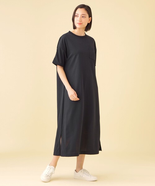 CB CRESTBRIDGE(シービークレストブリッジ)の「バックロゴTシャツワンピース(ワンピース・レディース・ブラック/ホワイト系その他/ダークネイビー・S/M)」の11枚目の写真