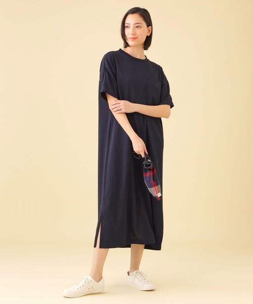 CB CRESTBRIDGE(シービークレストブリッジ)の「バックロゴTシャツワンピース(ワンピース・レディース・ブラック/ホワイト系その他/ダークネイビー・S/M)」の17枚目の写真