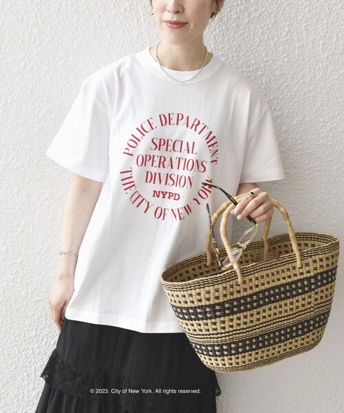 GOOD ROCK SPEED(グッドロックスピード)の「GOOD ROCK SPEED:〈洗濯機可能〉NYC ロゴ TEE(Tシャツ/カットソー・レディース・ホワイト/ライトグレー/ネイビー・ONE SIZE)」の11枚目の写真