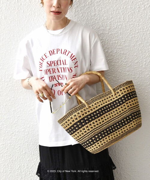 GOOD ROCK SPEED(グッドロックスピード)の「GOOD ROCK SPEED:〈洗濯機可能〉NYC ロゴ TEE(Tシャツ/カットソー・レディース・ホワイト/ライトグレー/ネイビー・ONE SIZE)」の14枚目の写真