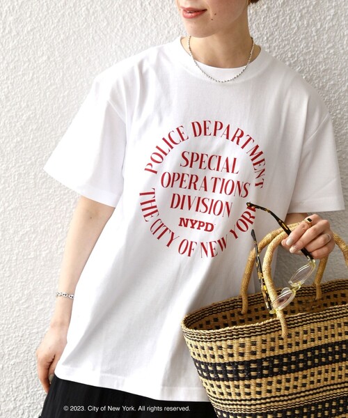 GOOD ROCK SPEED(グッドロックスピード)の「GOOD ROCK SPEED:〈洗濯機可能〉NYC ロゴ TEE(Tシャツ/カットソー・レディース・ホワイト/ライトグレー/ネイビー・ONE SIZE)」の15枚目の写真