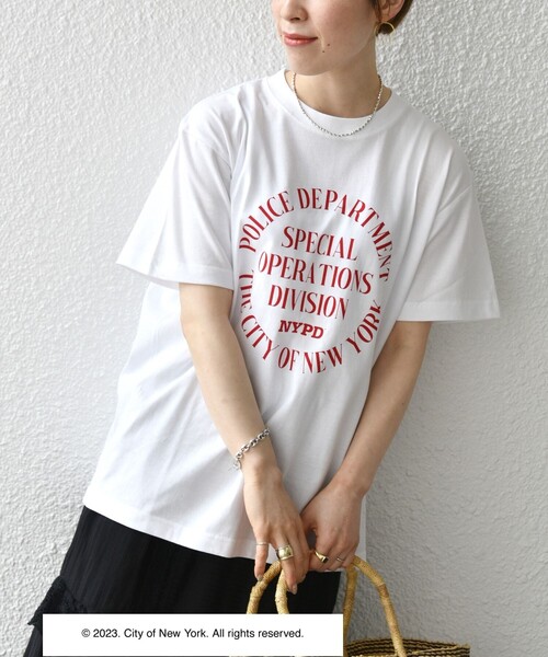 GOOD ROCK SPEED(グッドロックスピード)の「GOOD ROCK SPEED:〈洗濯機可能〉NYC ロゴ TEE(Tシャツ/カットソー・レディース・ホワイト/ライトグレー/ネイビー・ONE SIZE)」の17枚目の写真