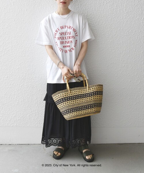 GOOD ROCK SPEED(グッドロックスピード)の「GOOD ROCK SPEED:〈洗濯機可能〉NYC ロゴ TEE(Tシャツ/カットソー・レディース・ホワイト/ライトグレー/ネイビー・ONE SIZE)」の18枚目の写真