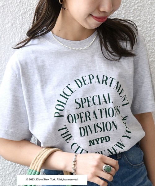 GOOD ROCK SPEED(グッドロックスピード)の「GOOD ROCK SPEED:〈洗濯機可能〉NYC ロゴ TEE(Tシャツ/カットソー・レディース・ホワイト/ライトグレー/ネイビー・ONE SIZE)」の19枚目の写真