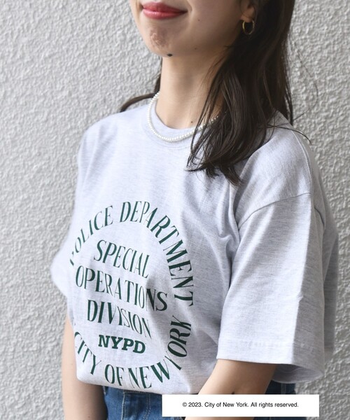 GOOD ROCK SPEED(グッドロックスピード)の「GOOD ROCK SPEED:〈洗濯機可能〉NYC ロゴ TEE(Tシャツ/カットソー・レディース・ホワイト/ライトグレー/ネイビー・ONE SIZE)」の20枚目の写真