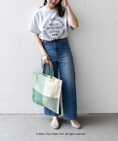GOOD ROCK SPEED(グッドロックスピード)の「GOOD ROCK SPEED:〈洗濯機可能〉NYC ロゴ TEE(Tシャツ/カットソー・レディース・ホワイト/ライトグレー/ネイビー・ONE SIZE)」の22枚目の写真
