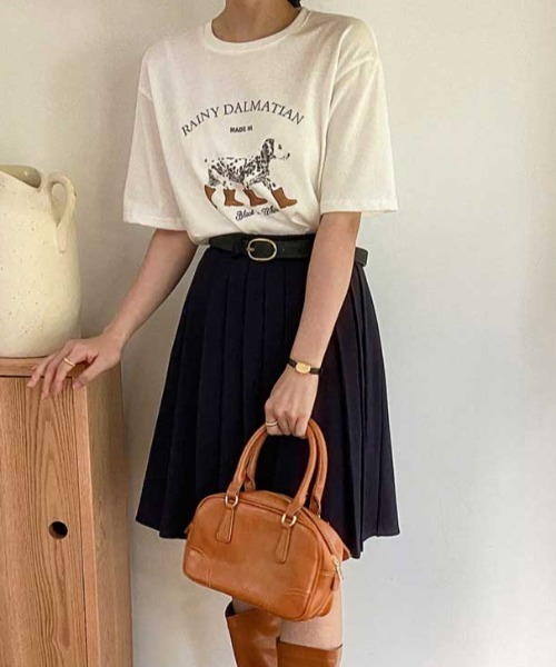 Vipoa(ヴィポア)の「RAINY DARMATIAN TEE(Tシャツ/カットソー・レディース・アイボリー・FREE)」の4枚目の写真