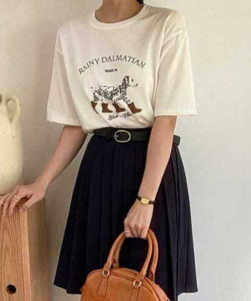 Vipoa(ヴィポア)の「RAINY DARMATIAN TEE(Tシャツ/カットソー・レディース・アイボリー・FREE)」の6枚目の写真