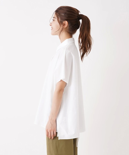 Brahmin(ブラーミン)の「【BRAHMIN】バックドローストリングブラウス(シャツ/ブラウス・レディース・ライトブルー/オフホワイト・2)」の6枚目の写真