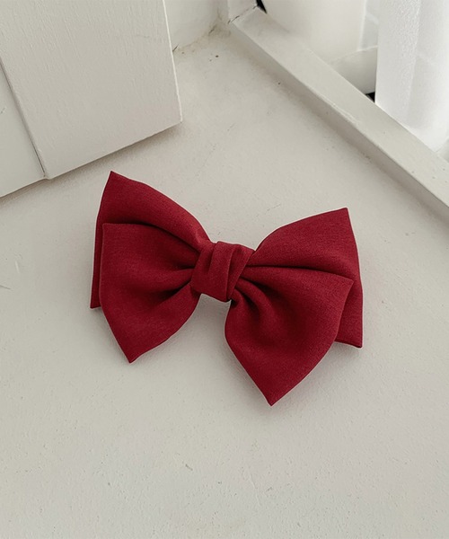 cream creme（クリームクレーム）の「ミニリボンヘアピン（ヘアピン・レディース・ブラック/ネイビー/グリーン/レッド・FREE）」の6枚目の写真