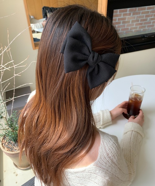 cream creme（クリームクレーム）の「ミニリボンヘアピン（ヘアピン・レディース・ブラック/ネイビー/グリーン/レッド・FREE）」の11枚目の写真