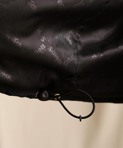 schott（ショット）の「Schott/ショット/QUILTED DOWN JACKET/キルティング ダウンジャケット（ダウンジャケット/コート・メンズ・ブラック/ネイビー/オレンジ・M/L/XL/2XL）」の17枚目の写真