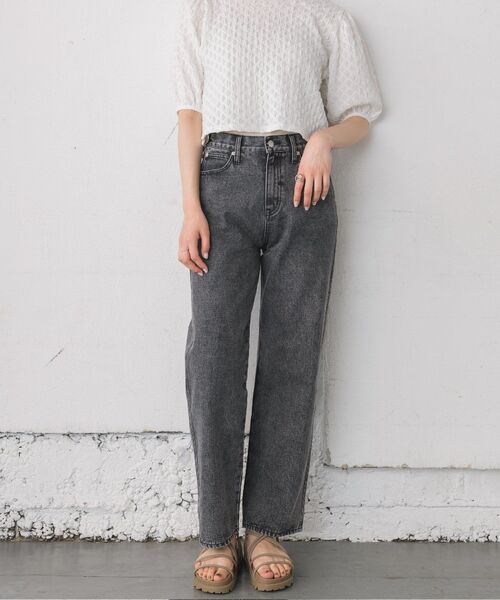 RETRO GIRL（レトロガール）の「デニムバギーPT（デニムパンツ・レディース・ライトブルー/ダークブルー/ブラック/ブルー系その他5・LARGE/MEDIUM）」の2枚目の写真