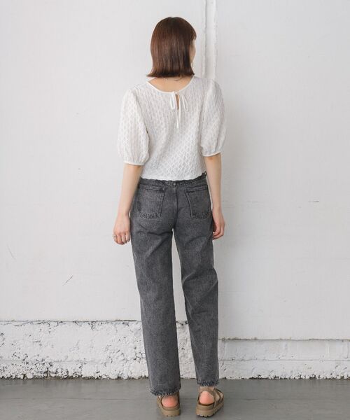 RETRO GIRL（レトロガール）の「デニムバギーPT（デニムパンツ・レディース・ライトブルー/ダークブルー/ブラック/ブルー系その他5・LARGE/MEDIUM）」の6枚目の写真