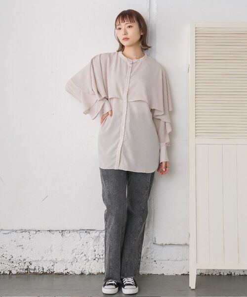 RETRO GIRL（レトロガール）の「デニムバギーPT（デニムパンツ・レディース・ライトブルー/ダークブルー/ブラック/ブルー系その他5・LARGE/MEDIUM）」の7枚目の写真