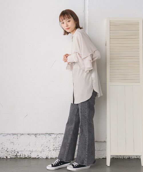 RETRO GIRL（レトロガール）の「デニムバギーPT（デニムパンツ・レディース・ライトブルー/ダークブルー/ブラック/ブルー系その他5・LARGE/MEDIUM）」の8枚目の写真