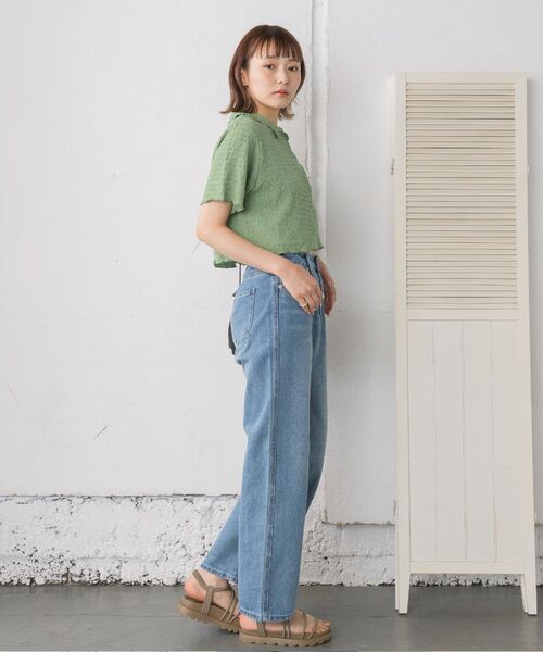 RETRO GIRL（レトロガール）の「デニムバギーPT（デニムパンツ・レディース・ライトブルー/ダークブルー/ブラック/ブルー系その他5・LARGE/MEDIUM）」の16枚目の写真