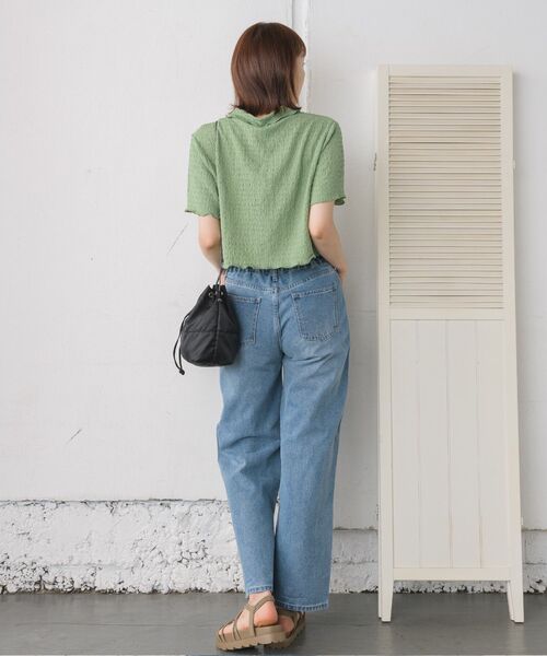 RETRO GIRL（レトロガール）の「デニムバギーPT（デニムパンツ・レディース・ライトブルー/ダークブルー/ブラック/ブルー系その他5・LARGE/MEDIUM）」の17枚目の写真