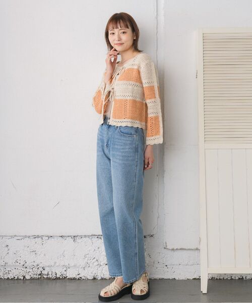 RETRO GIRL（レトロガール）の「デニムバギーPT（デニムパンツ・レディース・ライトブルー/ダークブルー/ブラック/ブルー系その他5・LARGE/MEDIUM）」の19枚目の写真