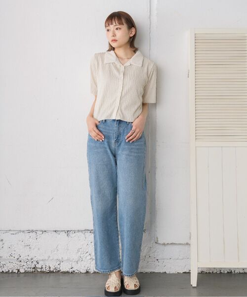 RETRO GIRL（レトロガール）の「デニムバギーPT（デニムパンツ・レディース・ライトブルー/ダークブルー/ブラック/ブルー系その他5・LARGE/MEDIUM）」の20枚目の写真