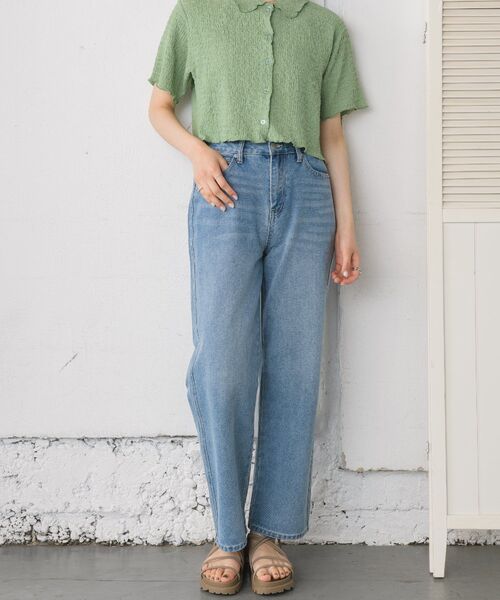 RETRO GIRL（レトロガール）の「デニムバギーPT（デニムパンツ・レディース・ライトブルー/ダークブルー/ブラック/ブルー系その他5・LARGE/MEDIUM）」の22枚目の写真