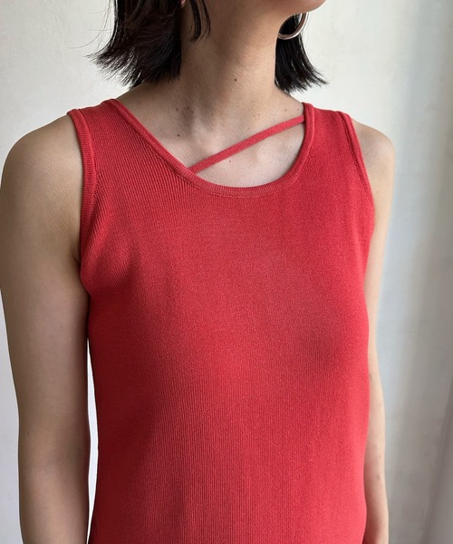 DouDou(ドゥドゥ)の「【WEB限定】ニットワンピース(ワンピース・レディース・ベージュ/ネイビー/レッド・FREE)」の14枚目の写真