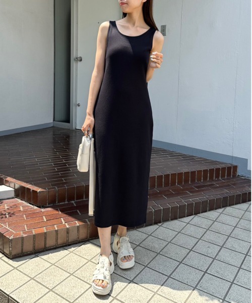 OLIVE des OLIVE(オリーブデオリーブ)の「メッシュボレロ付カットワンピース 1031090560(ワンピース・レディース・オートミール/ブラック/ラベンダー・FREE)」の10枚目の写真
