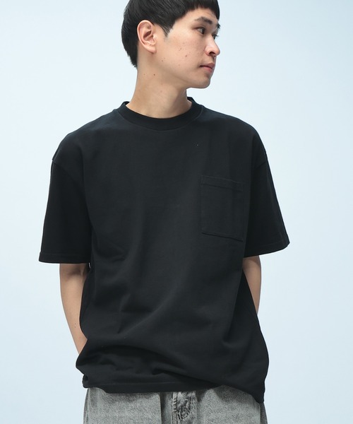 Goodwear(グッドウェア)の「Goodwear USAコットン ポケット Tシャツ BIG Tee 2W7-3505(Tシャツ/カットソー・メンズ・ブラック/ネイビー/ダークグレー/ホワイト・LL/L/M)」の1枚目の写真