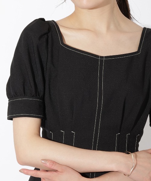 AND COUTURE（アンドクチュール）の「配色ステッチウエスト