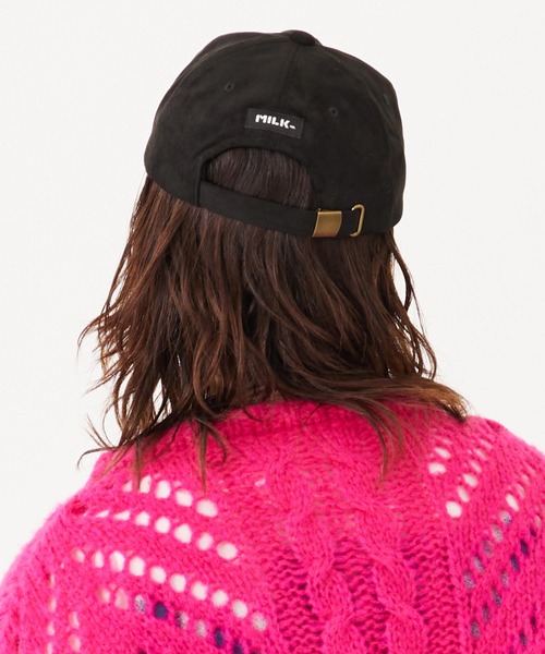 MILKFED.（ミルクフェド）の「FAUX SUEDE CAP（キャップ・レディース・ブラウン/ライトグリーン/ブラック・ONE SIZE）」の6枚目の写真